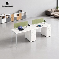 Poste de travail modulaire pour centre d'appels SpaceUnited, bureau de travail avec cloison, bureau d'ordinateur pour bureau d'équipe