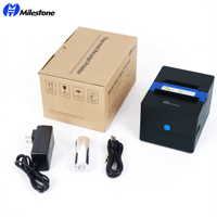 Printer Thermal POS Milestone MHT-P80I 80mm dengan Antarmuka USB/LAN/RJ11 Stok-Tersedia Garansi 1 Tahun untuk Pencetakan Struk Faktur Toko