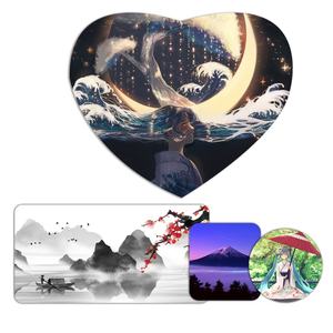 Tapis de Souris Personnalisable Grand Format Motif Fleur de Cerisier Japonais, Tapis de Bureau avec Bords Cousus pour Bureau et Maison - Product Image 3