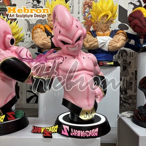 Scultura in Fibra di Vetro a Grandezza Naturale del Busto di Boo Buu, Famoso Personaggio Giapponese <span class=keywords><strong>dei</strong></span> <span class=keywords><strong>Cartoni</strong></span> Animati in Resina - Product Image 1
