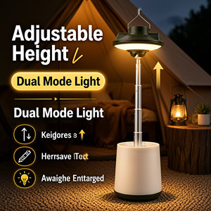 โคมไฟตั้งแคมป์แบบหมุนได้ 360 องศา LED ไฟกลางแจ้งแบบปรับได้สำหรับเต็นท์เดินป่าปิกนิก - Product Image 5