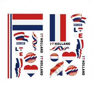 Pegatinas <span class=keywords><strong>de</strong></span> <span class=keywords><strong>Tatuajes</strong></span> Impermeables con Diseño Novedoso para Aficionados al Fútbol 2026: Emblemas <span class=keywords><strong>de</strong></span> Ligas y Países - Product Image 2