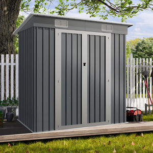 Abri de jardin en acier galvanisé pour l'extérieur, maison à outils en métal au design moderne pour le rangement dans la cour - Product Image 2