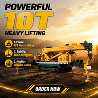 Nouvelle grue montée sur camion de 10 tonnes certifiée CE, personnalisable, avec une hauteur de levage de 22,5 m pour la construction routière et ponteuse