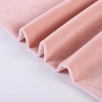Tissu en velours double face en polyester et élasthanne ultra extensible et luxueusement doux pour sacs, chaussures et robes