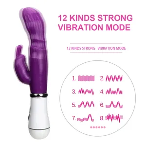 Vibromasseurs puissants pour femmes, stimulateur de clitoris et de vagin, masseur de point G à double tête, jouets sexuels pour femmes, masturbateur féminin, <span class=keywords><strong>boutique</strong></span> de <span class=keywords><strong>sexe</strong></span> - Product Image 2