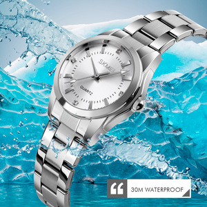 CHENXI 021B <span class=keywords><strong>Montre</strong></span> de luxe pour hommes et femmes, chronographe analogique à quartz, étanche, 38 mm, bracelet en acier inoxydable, verre 20 mm - Product Image 5