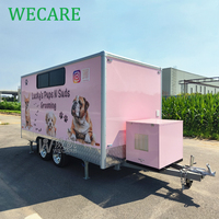 Camion de lavage de chiens à usage commercial WECARE, station de lavage de chiens, chariot de salon, camion de toilettage mobile pour chats et chiens, remorque de toilettage pour animaux de compagnie