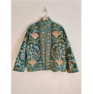 Top Demanded Handcrafted Suzani Embroidered Boho <b>Jacket</b> for <b>Women</b> Vintage Uzbek Textile Coat Available for Wholesale Supply - Product Image 1