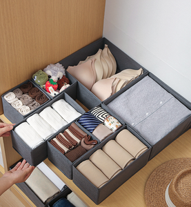 <span class=keywords><strong>กล่อง</strong></span><span class=keywords><strong>เก็บ</strong></span>ผ้านอนวูฟเวนแบบพับได้ลิ้นชักจัดระเบียบ<span class=keywords><strong>ชุด</strong></span>ตู้เสื้อผ้าช่องแบ่งสำหรับชุด<span class=keywords><strong>ชั้น</strong></span><span class=keywords><strong>ใน</strong></span>ถุงเท้ายกทรงผ้าพันคอ - Product Image 3