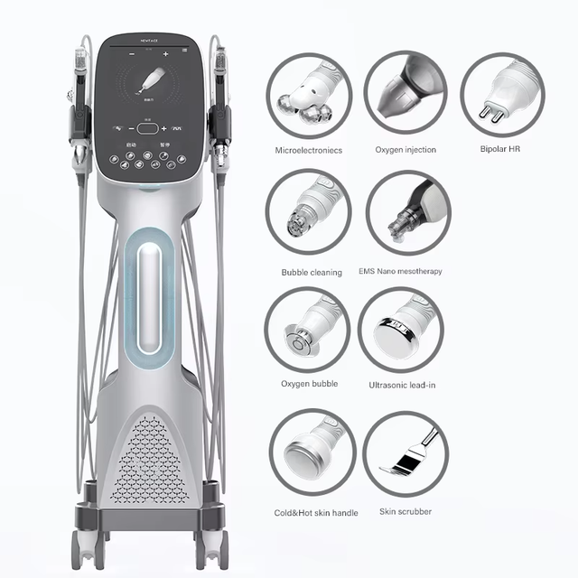 NV-WB09 9 in 1 Hydrodermabrasion Machine H2o2 Oxygenation Aqua Peel Hydration Machine Facial