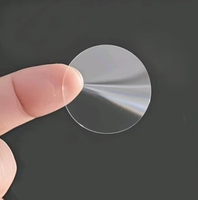 Autocollant adhésif rond transparent imperméable résistant à la chaleur écologique pour produit