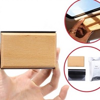 Diffuseur de voiture à pince en bois de hêtre pour pare-soleil, à évaporation naturelle, sans électricité, aromathérapie longue durée, parfum élégant H7