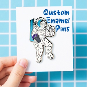 Pin de sombrero de metal personalizado con logo, diseño de béisbol, para mujer, con esmalte duro y blando, magnético, para el pelo, tipo Pathfinder - Product Image 2