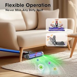 Cabezal de fregona de limpieza, alfombra eléctrica, suelo duro, cabezal de cepillo láser verde para Dysons V7 <span class=keywords><strong>V8</strong></span> V10 V11 V15, piezas de <span class=keywords><strong>aspiradora</strong></span> - Product Image 3