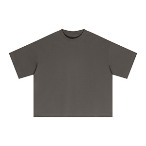 เสื้อยืดแนวสตรีทสำหรับผู้ชายและผู้หญิงเสื้อยืดผ้าฝ้ายถักทรงโอเวอร์ไซส์ Y2K เข้ารูปแนวย้อนยุคสำหรับใส่ได้ทั้งชายและหญิง TKAN87 - Product Image 2