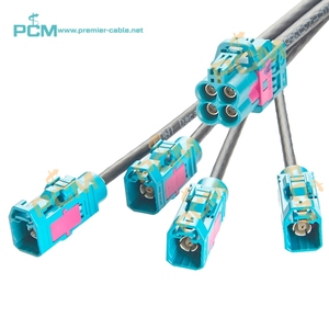 Quad Mini Fakra Nữ Để Fakra Nữ 4-Trong-1 Xe Coax Cáp Ban Đầu Rosenberger Z-Mã Ô Tô GPS Navigation Máy Ảnh Đài Phát Thanh - Product Image 1