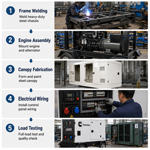 เครื่องกำเนิดไฟฟ้าดีเซลแบบเงียบพิเศษ Stamford ขนาด 20kw 20KVA 25kva 30kva 40kva 50kva สตาร์ทอัตโนมัติ 1800 รอบต่อนาที พร้อมเครื่องยนต์ Cummins Weichai Yuchai SDEC - Product Image 2