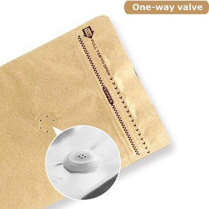 Bolsas de Café con Fondo Plano de Papel Kraft de Grado Alimenticio con Cierre Ziplock y Válvula, Personalizables con Logotipo, 1 kg, OEM/ODM, Gran Venta 2025 - Product Image 4