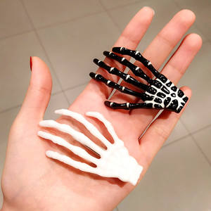 Horquilla de hueso de mano de calavera para Halloween, pinza lateral de garra fantasma, accesorios para el cabello, horquillas de lazo de fiesta, Clip para el cabello de Festival - Product Image 4
