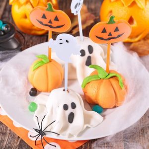 50 Palillos Decorativos para Cupcakes con Temática de Cumpleaños, Decoración para Pasteles, Palillos de Plástico con Forma de Fantasma para Halloween - Product Image 6