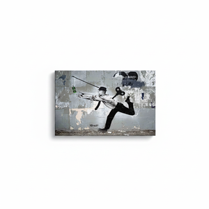 Printed Canvas Artwork: Money Lover Graffiti Wall Decor,<b>WRAPPED</b> CANVAS - Product Image 2