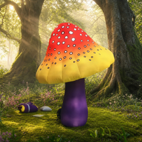 Champignon gonflable géant personnalisé pour la décoration d'événements en plein air |   Grand modèle de champignon gonflable pour la publicité