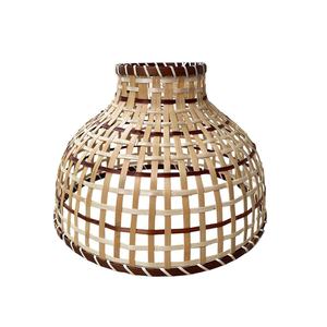 Abat-jour en fibres naturelles fait main, style bohème, abat-jour suspendu, abat-jour décoratif tissé à la main, fabricant OEM ODM - Product Image 1