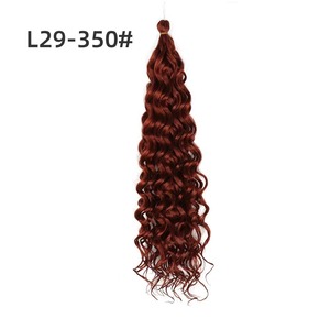 Cheveux synthétiques bouclés style Latin Curl <span class=keywords><strong>pour</strong></span> tresses au crochet – Extensions afro hawaïennes pré-bouclées <span class=keywords><strong>pour</strong></span> femmes - Product Image 4