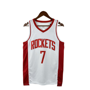 Broderie personnalisée en gros DAL Mavericks # 32 fusées HOU # 7 IND Pacers # Maillot de basketball en poly mesh unisexe pour adulte, modèle international - Product Image 5