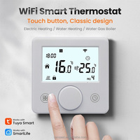 Termostato Inteligente WiFi con Control de Temperatura para Calefacción por Suelo Radiante y Caldera, Compatible con Alexa