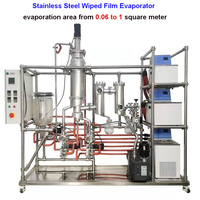Système de récupération de solvants Évaporateur de solvants à film tombant Refroidisseur Système d'extraction d'alcool éthylique Décarboxylation