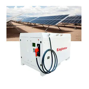 Energia solare portatile stazione di Gas Mobile stazione di carburante contenitore Mini Mobile stazione di carburante con pannello solare