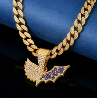 Nouveauté : Collier personnalisé en alliage avec pendentif diamant, collier avec nom personnalisé, vente en gros, accessoires pour hommes