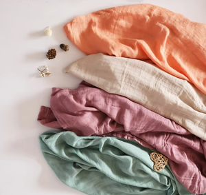Tre bông bé Muslin Swaddle chăn mềm mại thoáng khí cho bộ đồ giường sơ sinh gói mô hình rắn dệt tre than - Product Image 5