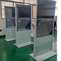 Pantalla Digital Táctil de Pie con Control Remoto de Red de Doble Sistema, Ideal para Señalización Digital Comercial en Centros Comerciales
