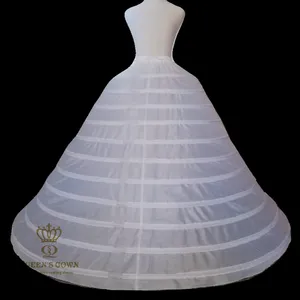 Queensgown Chất lượng cao 11Hoops petticoat cho cô dâu váy cưới siêu lớn bóng áo choàng underskirt petticoat tốt Khoan Dung