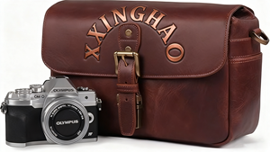 Nhà Sản Xuất OEM Tùy Chỉnh Da Nâu Chuyên Nghiệp Cá Nhân Du Lịch Độn Máy Ảnh Túi Nhiếp Ảnh Chéo Cơ Thể Túi Da - Product Image 4