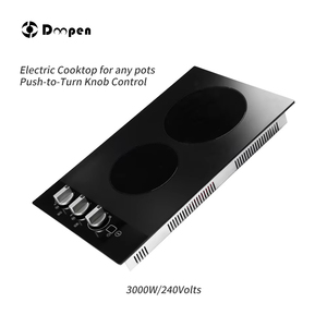 Vente directe d'usine : Plaque de cuisson vitrocéramique encastrable 3000W, commande par boutons, 220V, best-seller. - Product Image 4