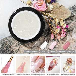 QSHY logotipo personalizado profesional 6 colores UV Soak-Off fortalecer constructor extensión <span class=keywords><strong>dura</strong></span> esmalte de uñas de Gel de resina polivinílica - Product Image 3