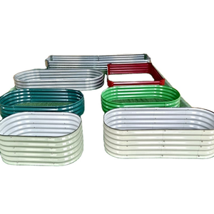 Bac de jardin elliptique carré auto-arrosant écologique en acier galvanisé pour légumes et plantes vertes, idéal pour la maison et la vente en gros, fabriqué en Chine - Product Image 6