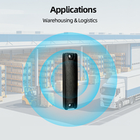 Étiquette RFID UHF anti-métal LONVILL 840-940 MHz à fréquence globale pour conteneurs retournables de logistique transfrontalière