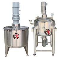 Homogénéisateur chauffant de 50L, 100L, 200L, 300L, mélangeur liquide, lotion corporelle et crème, réservoir de mélange d'émulsion