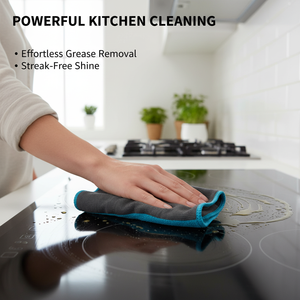 Autoerizo 50x40cm 400GSM Chiffons en fibre de carbone <span class=keywords><strong>sans</strong></span> verre, chiffons en microfibre de carbone <span class=keywords><strong>pour</strong></span> le nettoyage des fenêtres, fibre de carbone - Product Image 4