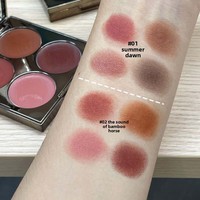 Palette de blush quatre couleurs HERORANGE Soft-Light Illuminating, pigmentée naturellement, maquillage nude prêt à l'emploi, crème mate pour femmes