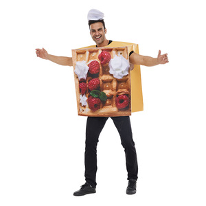 Disfraz de Eraspooky Waffle unisex de manga corta para fiesta de Halloween, talla única para adultos - Product Image 2