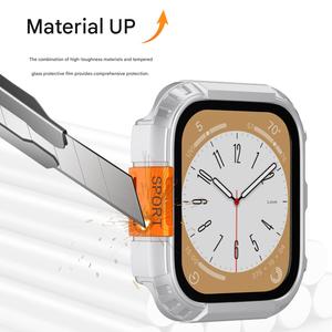 Protection d'écran en PC rigide 2 en 1, pare-chocs en métal, montre intelligente robuste, boîtier en alliage métallique étanche pour <span class=keywords><strong>Apple</strong></span> <span class=keywords><strong>Watch</strong></span> Series Ultra 3/2/1 - Product Image 5