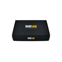 Boîte d'expédition d'emballage de luxe imprimé de logo personnalisé boîte postale d'abonnement de vêtements en carton ondulé noir