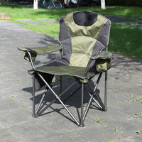 Nouvelle chaise pliante d'extérieur Flag Wins, portable, chauffante, en tissu Oxford épaissi, dossier haut, pour la pêche, le pique-nique, les repas, design moderne