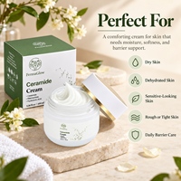 Crème Visage Fermentée au Céramide, Niacinamide et Acide Hyaluronique – Hydratante, Réparatrice de Barrière Cutanée, Apaisante, Raffermissante et Revitalisante